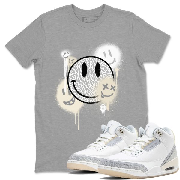 Smile Painting - Sneaker Shirts To Match Jordans 3s Craft Ivory Jezsport.com