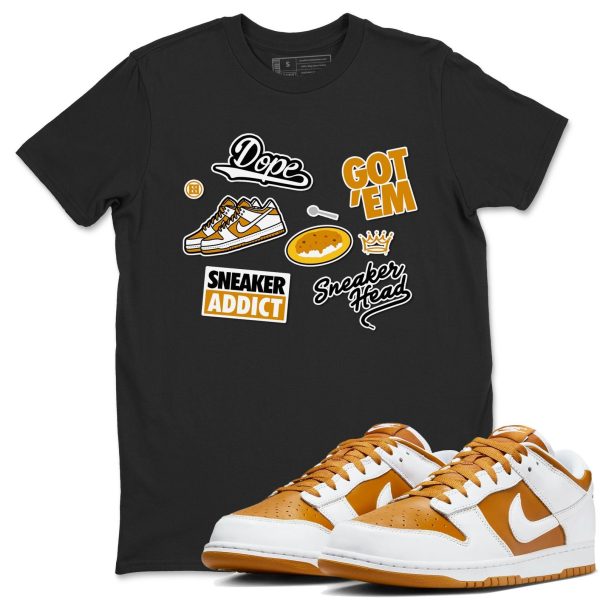 Sneakerhead Sticker Sneaker Tee - Unisex Cotton Sneaker Shirts To Match Jordans Dunks Dakr Curry Jezsport.com