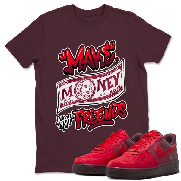 Make Money Not Friends Sneaker Tee - Unisex Cotton Sneaker Shirts To Match Jordans AF1 Layers Of Love Jezsport.com