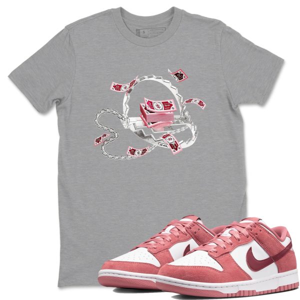 Trap Money Sneaker Tee - Casual Unisex Cotton Sneaker T-Shirt To Match Dunks Valentine's Day Jezsport.com