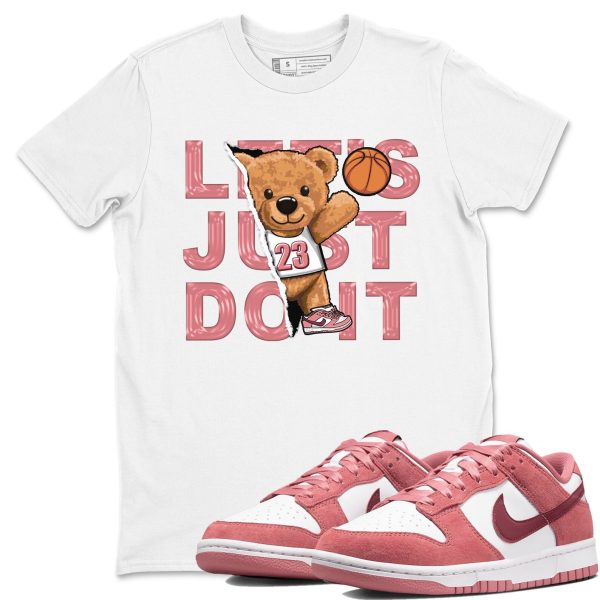 Rip Out Bear Sneaker Tee - Casual Unisex Cotton Sneaker T-Shirt To Match Dunks Valentine's Day Jezsport.com