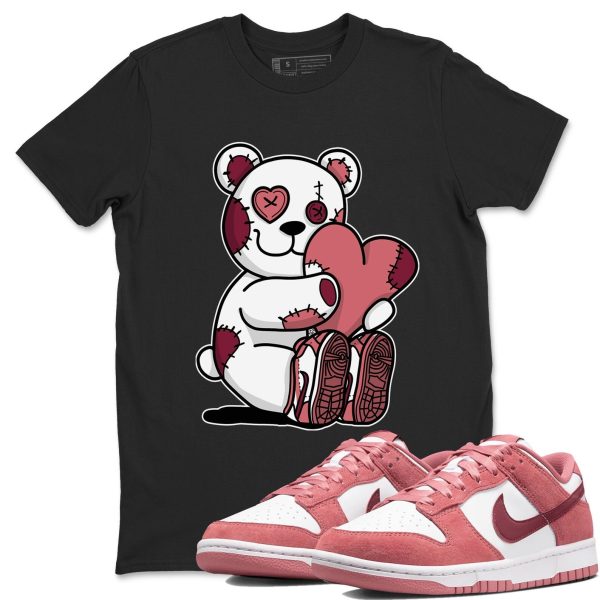 Hugging Bear Sneaker Tee - Casual Unisex Cotton Sneaker T-Shirt To Match Dunks Valentine's Day Jezsport.com