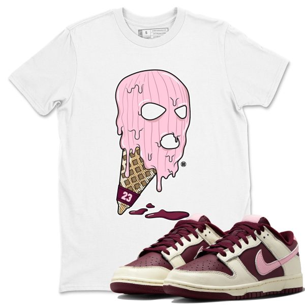 Ice Cream Mask Sneaker Tee - Casual Unisex Cotton Sneaker T-Shirt To Match Dunks Valentine's Day Jezsport.com