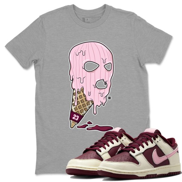 Ice Cream Mask Sneaker Tee - Casual Unisex Cotton Sneaker T-Shirt To Match Dunks Valentine's Day Jezsport.com