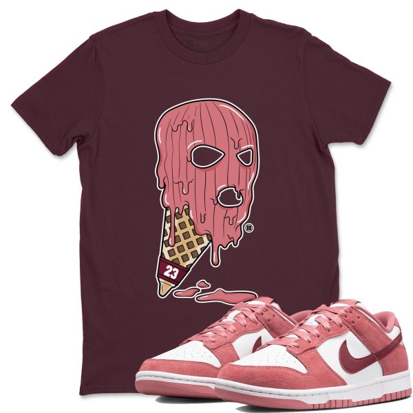 Ice Cream Mask Sneaker Tee - Casual Unisex Cotton Sneaker T-Shirt To Match Dunks Valentine's Day Jezsport.com