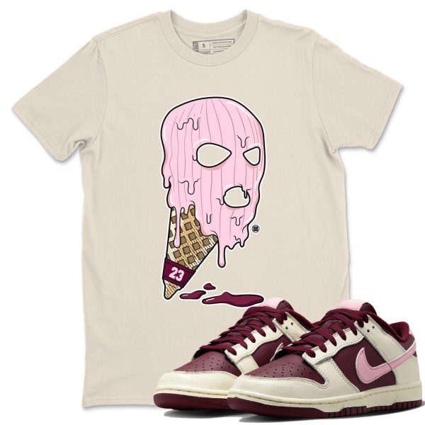 Ice Cream Mask Sneaker Tee - Casual Unisex Cotton Sneaker T-Shirt To Match Dunks Valentine's Day Jezsport.com