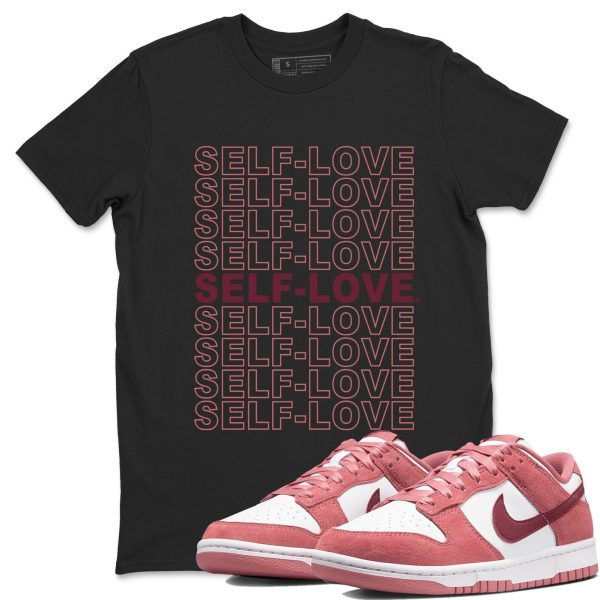 Self Love Sneaker Tee - Casual Unisex Cotton Sneaker T-Shirt To Match Dunks Valentine's Day Jezsport.com