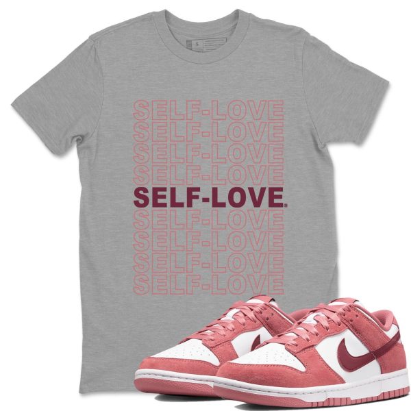 Self Love Sneaker Tee - Casual Unisex Cotton Sneaker T-Shirt To Match Dunks Valentine's Day Jezsport.com