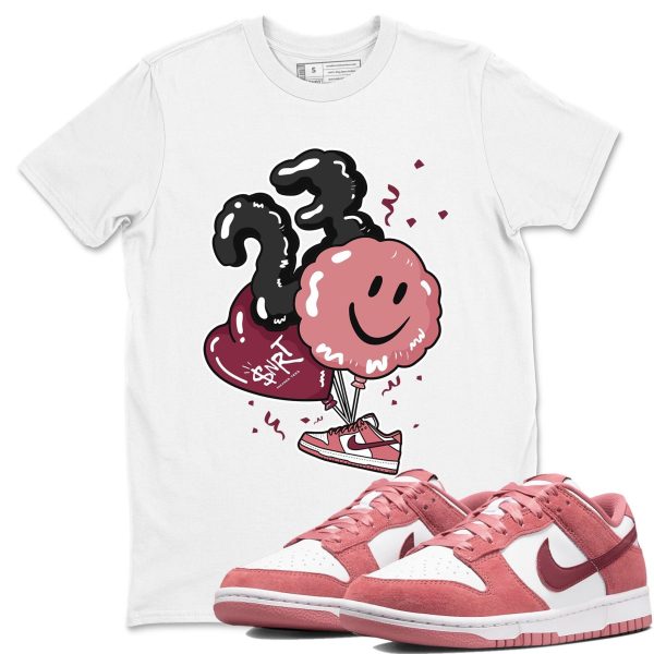 Balloon Sneaker Tee - Casual Unisex Cotton Sneaker T-Shirt To Match Dunks Valentine's Day Jezsport.com