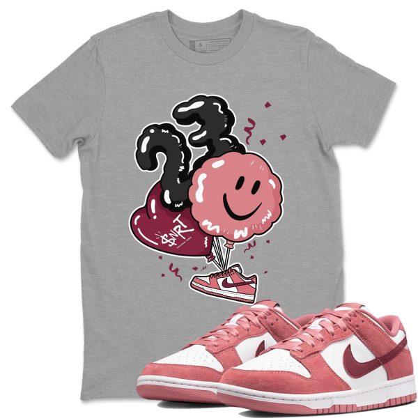 Balloon Sneaker Tee - Casual Unisex Cotton Sneaker T-Shirt To Match Dunks Valentine's Day Jezsport.com