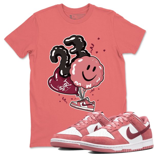 Balloon Sneaker Tee - Casual Unisex Cotton Sneaker T-Shirt To Match Dunks Valentine's Day Jezsport.com