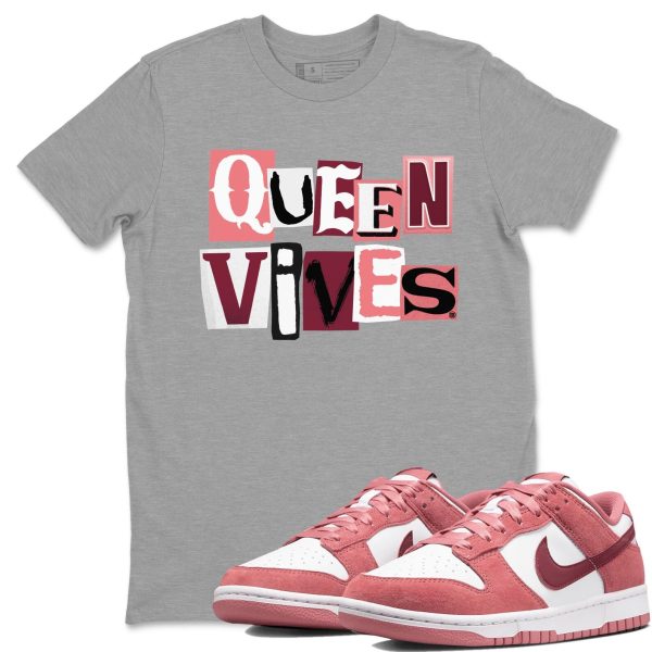 Queen Vibes Sneaker Tee - Casual Unisex Cotton Sneaker T-Shirt To Match Dunks Valentine's Day Jezsport.com