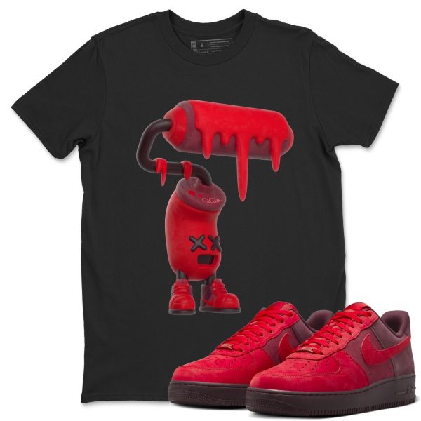 3D Paint Roller Sneaker Tee - Casual Unisex Cotton Sneaker T-Shirt To Match AF1 Layers Of Love Jezsport.com