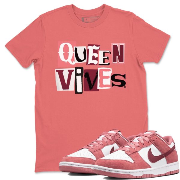 Queen Vibes Sneaker Tee - Casual Unisex Cotton Sneaker T-Shirt To Match Dunks Valentine's Day Jezsport.com