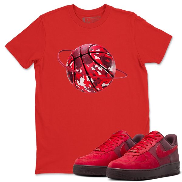 Camo Basketball Planet Sneaker Tee - Casual Unisex Cotton Sneaker T-Shirt To Match AF1 Layers Of Love Jezsport.com