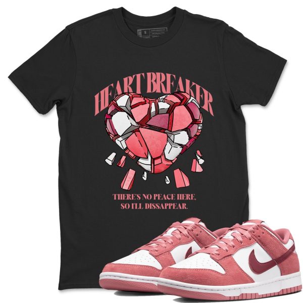 Heart Breaker Unisex Crew Neck Sneaker Matching Tee Shirt To Match Dunks Valentine's Day 2025 Jezsport.com