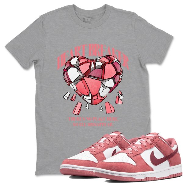 Heart Breaker Unisex Crew Neck Sneaker Matching Tee Shirt To Match Dunks Valentine's Day 2027 Jezsport.com