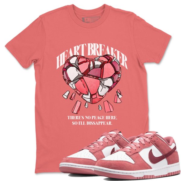 Heart Breaker Unisex Crew Neck Sneaker Matching Tee Shirt To Match Dunks Valentine's Day 2024 Jezsport.com