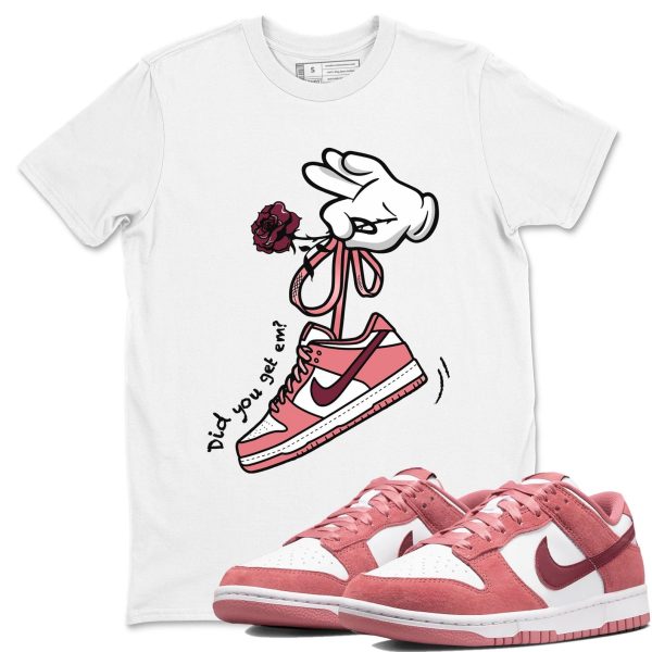 Cartoon Hands Unisex Crew Neck Sneaker Matching Tee Shirt To Match Dunks Valentine's Day 2026 Jezsport.com