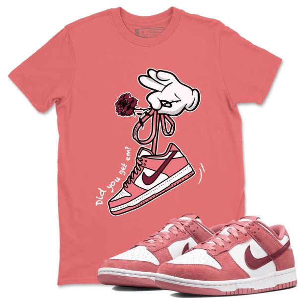 Cartoon Hands Unisex Crew Neck Sneaker Matching Tee Shirt To Match Dunks Valentine's Day 2024 Jezsport.com