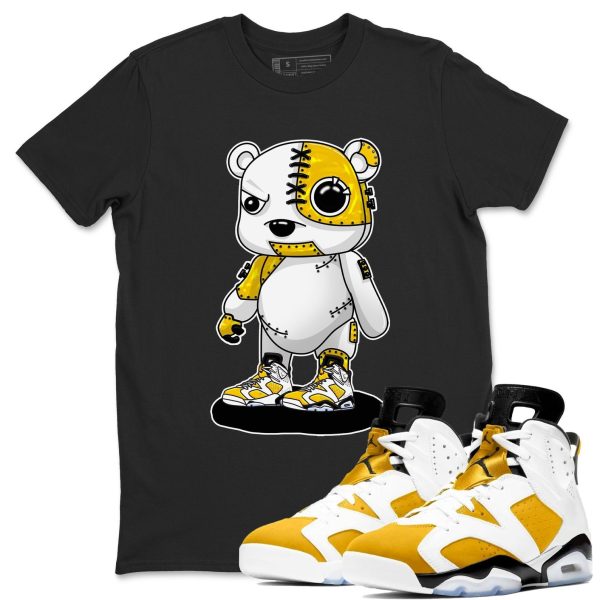 Cyborg Bear - Shirt To Match Jordans 6s Yellow Ochre Jezsport.com