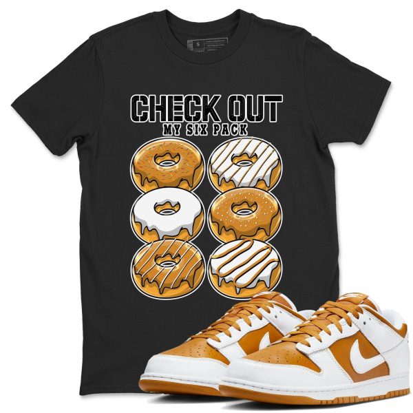 Check Out My Six Pack - Unisex Cotton Sneaker Shirts To Match Jordans Dunks Dakr Curry Jezsport.com