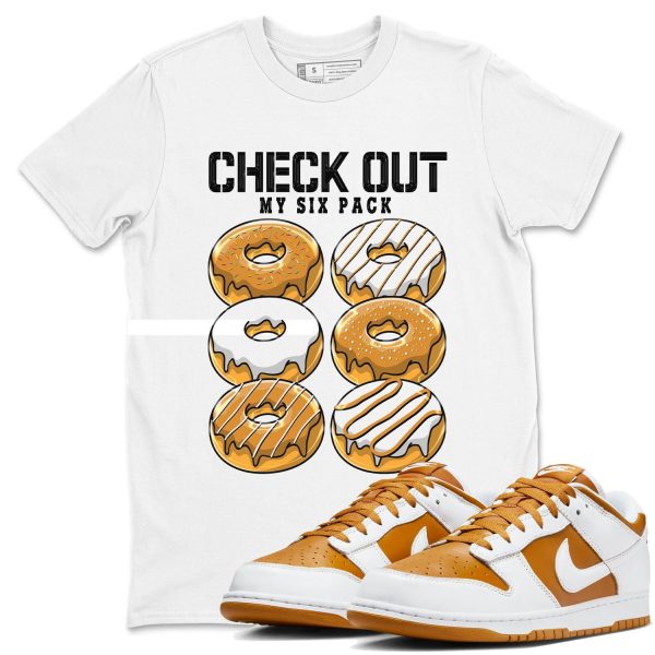 Check Out My Six Pack - Unisex Cotton Sneaker Shirts To Match Jordans Dunks Dakr Curry Jezsport.com