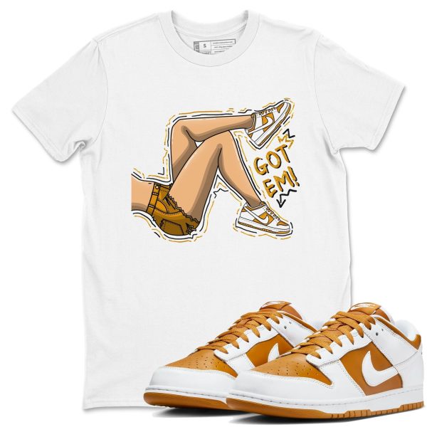 Got Em Legs - Unisex Cotton Sneaker Shirts To Match Jordans Dunks Dakr Curry Jezsport.com