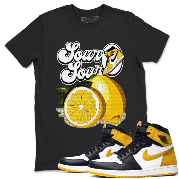 Sour And Sour Sneaker Tee - Unisex Cotton Sneaker Shirts To Match Jordans 1s Yellow Ochre Jezsport.com