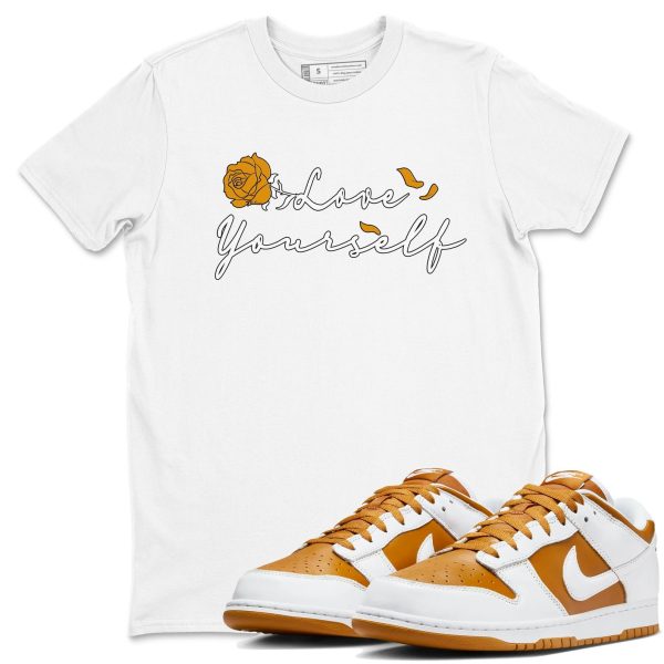 Love Yourself Sneaker Tee - Sneaker Shirts To Match Jordans Unisex Cotton Sneaker Shirts To Match Jordans Dunks Dakr Curry Jezsport.com