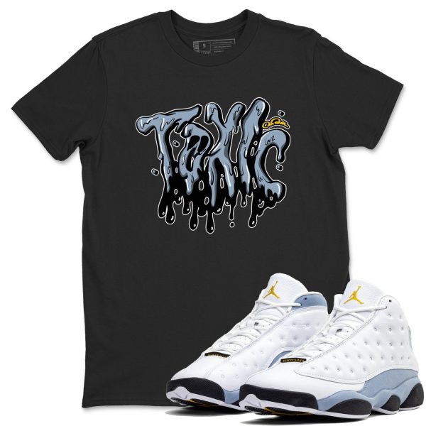 Toxic Sneaker Tee - Sneaker Shirts To Match Jordans Unisex Cotton Sneaker Shirts To Match Jordans 13s Blue Grey Jezsport.com