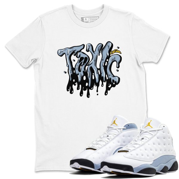 Toxic Sneaker Tee - Sneaker Shirts To Match Jordans Unisex Cotton Sneaker Shirts To Match Jordans 13s Blue Grey Jezsport.com