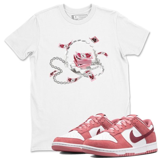 Trap Money Sneaker Tee - Casual Unisex Cotton Sneaker T-Shirt To Match Dunks Valentine's Day Jezsport.com