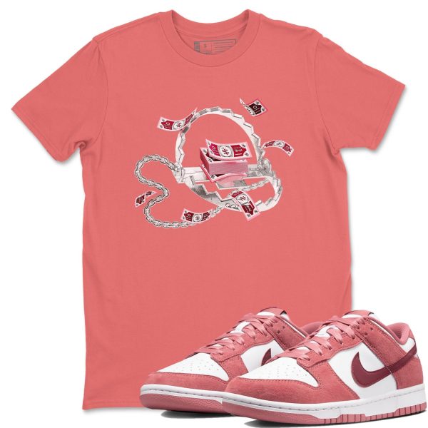 Trap Money Sneaker Tee - Casual Unisex Cotton Sneaker T-Shirt To Match Dunks Valentine's Day Jezsport.com