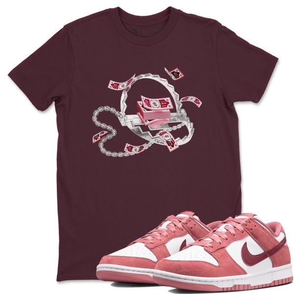 Trap Money Sneaker Tee - Casual Unisex Cotton Sneaker T-Shirt To Match Dunks Valentine's Day Jezsport.com