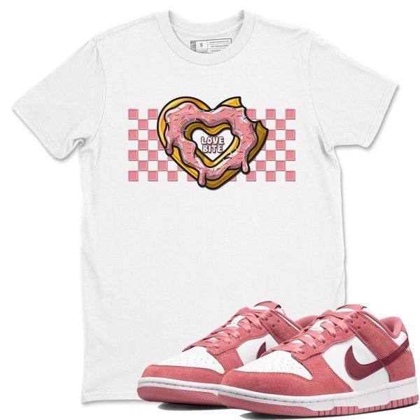 Love Bite Sneaker Tee - Casual Unisex Cotton Sneaker T-Shirt To Match Dunks Valentine's Day Jezsport.com