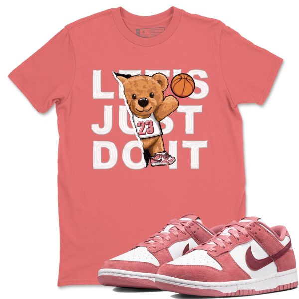 Rip Out Bear Sneaker Tee - Casual Unisex Cotton Sneaker T-Shirt To Match Dunks Valentine's Day Jezsport.com