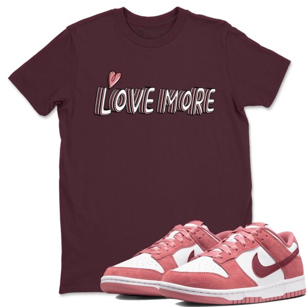 Love More Sneaker Tee - Casual Unisex Cotton Sneaker T-Shirt To Match Dunks Valentine's Day Jezsport.com