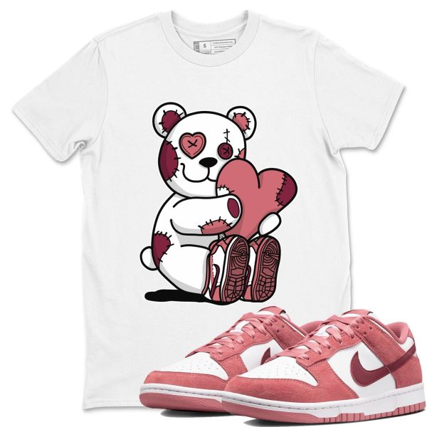 Hugging Bear Sneaker Tee - Casual Unisex Cotton Sneaker T-Shirt To Match Dunks Valentine's Day Jezsport.com