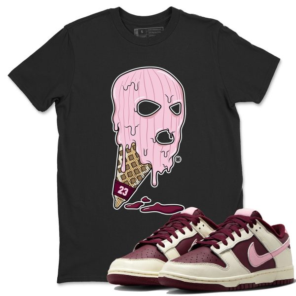 Ice Cream Mask Sneaker Tee - Casual Unisex Cotton Sneaker T-Shirt To Match Dunks Valentine's Day Jezsport.com