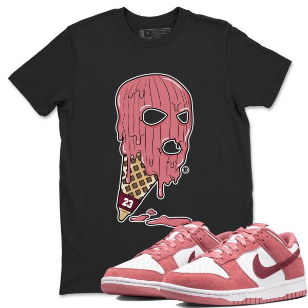 Ice Cream Mask Sneaker Tee - Casual Unisex Cotton Sneaker T-Shirt To Match Dunks Valentine's Day Jezsport.com