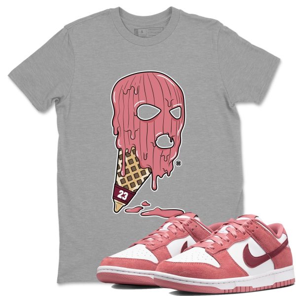 Ice Cream Mask Sneaker Tee - Casual Unisex Cotton Sneaker T-Shirt To Match Dunks Valentine's Day Jezsport.com