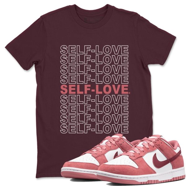 Self Love Sneaker Tee - Casual Unisex Cotton Sneaker T-Shirt To Match Dunks Valentine's Day Jezsport.com