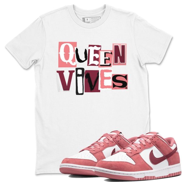 Queen Vibes Sneaker Tee - Casual Unisex Cotton Sneaker T-Shirt To Match Dunks Valentine's Day Jezsport.com