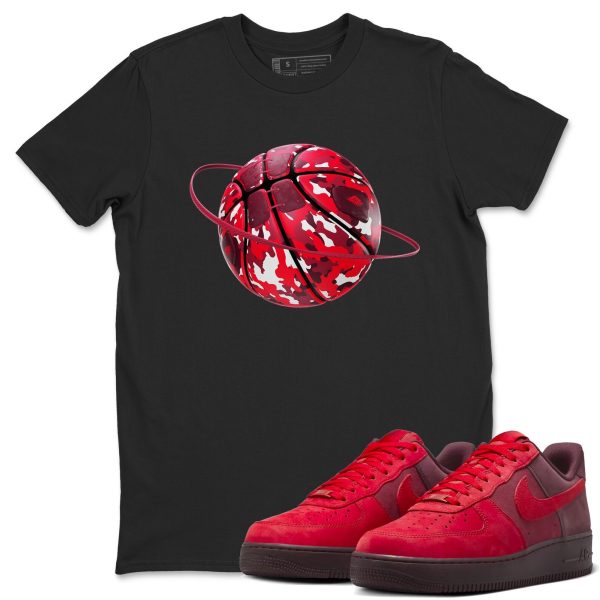 Camo Basketball Planet Sneaker Tee - Casual Unisex Cotton Sneaker T-Shirt To Match AF1 Layers Of Love Jezsport.com