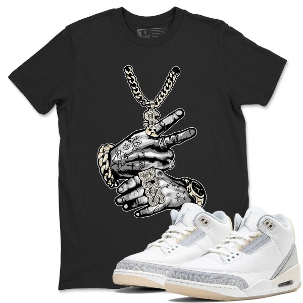 Tatto Hands Sneaker Tee - Unisex Cotton Sneaker Shirts To Match Jordans 3s Craft Ivory Jezsport.com