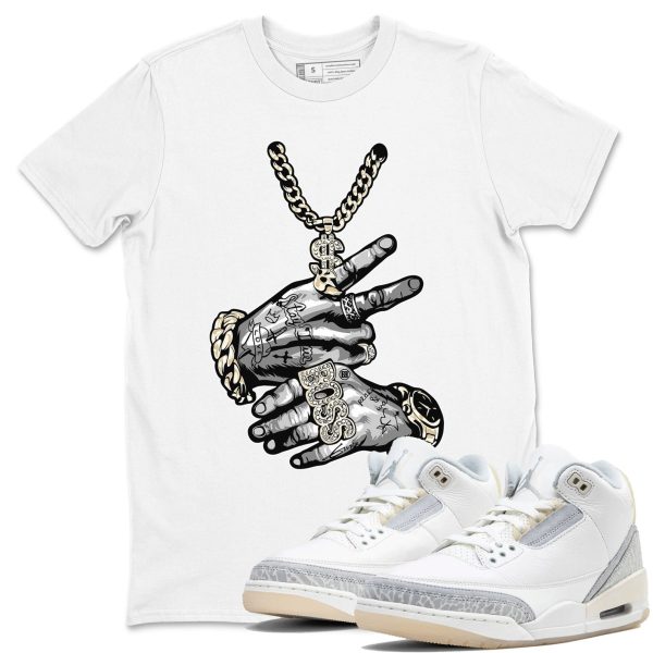 Tatto Hands Sneaker Tee - Unisex Cotton Sneaker Shirts To Match Jordans 3s Craft Ivory Jezsport.com