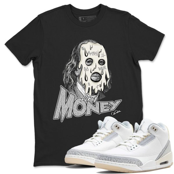 Dirty Money Sneaker Tee - Unisex Cotton Sneaker Shirts To Match Jordans 3s Craft Ivory Jezsport.com