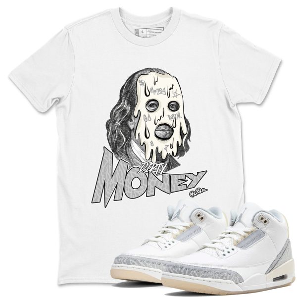 Dirty Money Sneaker Tee - Unisex Cotton Sneaker Shirts To Match Jordans 3s Craft Ivory Jezsport.com