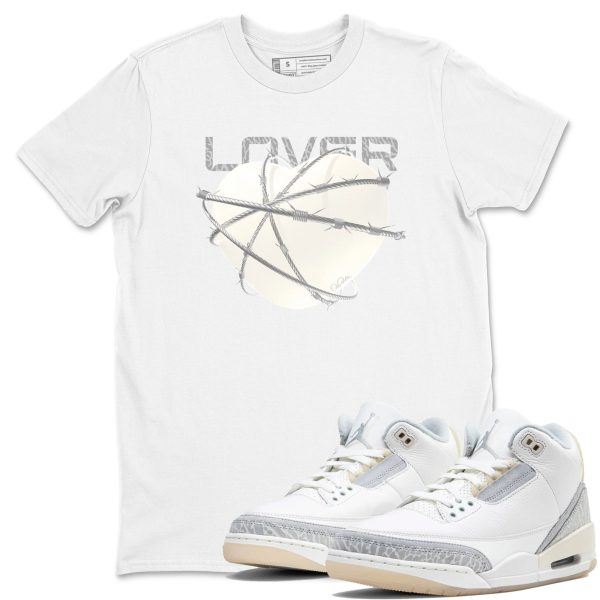 Heart Lover Sneaker Tee - Unisex Cotton Sneaker Shirts To Match Jordans 3s Craft Ivory Jezsport.com